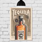 Placa Decorativa Vintage Bebidas MDF Tequila 20x30cm