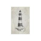Placa Decorativa Vintage Náutico Farol 30x40cm