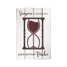 Placa Decorativa Vintage Vinho Adega Cozinha 23x34,5