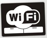 Placa Decorativa Wifi Em Pvc 2mm - Modelo 4 Placa Decorativa Wifi Em Pvc 2mm - Modelo 4