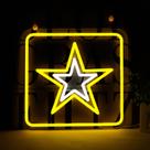 Placa decorativa WittyRhe Army Neon Light 34x33 cm USB Placa decorativa WittyRhe Army Neon Light 34x33 cm USB