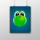 Placa Decorativa Yoshi Do Super Mário Game Poster