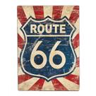 Placa decorativo rota 66 estrada moto carro rock Modelo:7