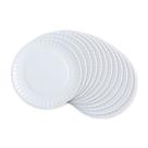 Placa DII de melamina reutilizável de 23 cm branca (conjunto de 12) Placa DII de melamina reutilizável de 23 cm branca (conjunto de 12)