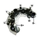 Placa Diodo Conjunto Retificador 95A Brava Palio Punto 63623701 63624901 Diodos 8X35A Avalanche Zener Paraf. B+ M8 111Mm Alternador MM 63321287 A115Im