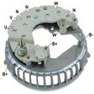 Placa Diodo Conjunto Retificador Windstar Mustang F8WU10A366AAIP Cargo 230842 Corrente 105A Diâmetro 136 mm Número de diodos 8X50A