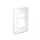 Placa Dois Postos Juntos e um Separado Nereya 4x2cm Gloss - Pial Legrand