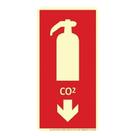 Placa E5 - Extintor CO2