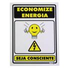Placa economize energia seja consciente encartale