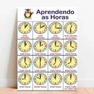 Placa Educacional Aprendendo as Horas