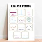 Placa Educacional Linhas e Pontos Placa Educacional Linhas e Pontos