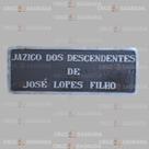 Placa em Alumínio Túmulo Jazigo Lápide Cemitério da Família Placa em Alumínio Túmulo Jazigo Lápide Cemitério da Família