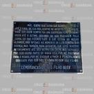 Placa em Alumínio Túmulo Jazigo Lápide Cemitério para Homenagem
