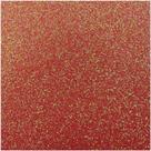 Placa em EVA com Glitter 60X40CM Vermelho Neon 2MM - Pacote com 05 Folhas