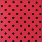 Placa em EVA Estampado 60X40CM Poá PRETO/VERMELHO 2MM Pacote com 5 Folhas