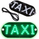 Placa Em Led Com Escrita Taxi (Led verde ) Com Tomada Usb E Ventosa Para Vidro