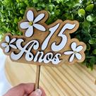Placa em MDF 15 anos