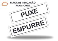 Placa Empurre Puxe Porta Blindex Madeira Indicação Sinalização Empresa Comércio