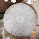 Placa energética dos Signos Selenita Pedra Natural Cristal