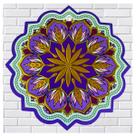 Placa Enfeite Mandala Porcelana Imagem Alto Relevo Esotérico Placa Enfeite Mandala Porcelana Imagem Alto Relevo Esotérico