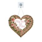 Placa Enfeite Porta Guirlanda Decorativa MDF Adesivado Dia das Mães 25cm