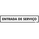 Placa Entrada de Serviço 30 x 6,5 Cm PS434 Encartale