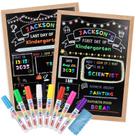 Placa escolar Stondino First/Last Day 16x12cm com 8 marcadores de giz