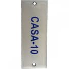 Placa Esmaltada Caiado 3X8 Casa 10 Placa Esmaltada Caiado 3X8 Casa 10