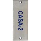 Placa Esmaltada Caiado 3X8 Casa 2