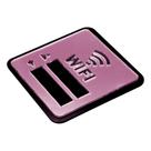 Placa Espelhada Senha Wifi Display Acrílico Parede Balcão Plaquinha Internet Rede Café Comércio