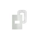 Placa/Espelho 1Mod+Suporte Branco LunareUp Schneider S421210