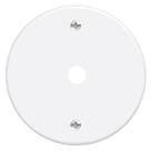 Placa Espelho 3"" F6 Redonda Com Furo 10mm Blanc - 0451 - FAME Placa Espelho 3"" F6 Redonda Com Furo 10mm Blanc - 0451 - FAME