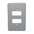 Placa Espelho 4x2 2 Posto Silentoque 8506 Cor Cinza Placa Espelho 4x2 2 Posto Silentoque 8506 Cor Cinza