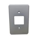Placa Espelho 4x2 Silentoque 8502 Cinza 2 Postos Placa Espelho 4x2 Silentoque 8502 Cinza 2 Postos