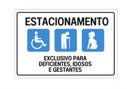 Placa Estacionamento Prioritário