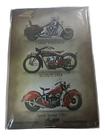 Placa Estilo Antiga Vintage Retro Metal Decor Usa Indian Mot