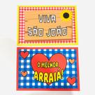 Placa f junina arraia/s joao 30cm fst