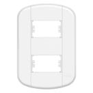 Placa Fame 4X2 2 Módulos Distanciados Blanc+