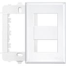 Placa Fame Evidence 4X2 Branca (2Modulo) Com Suporte