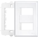 Placa Fame Evidence 4X2 Branca (2Modulo) Com Suporte