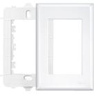 Placa Fame Evidence 4X2 Branca (3Modulo) Com Suporte