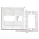 Placa Fame Evidence 4X4 Branca (2Modulo) Com Suporte