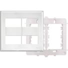 Placa Fame Evidence 4X4 Branca (4Modulo) Com Suporte Placa Fame Evidence 4X4 Branca (4Modulo) Com Suporte