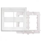 Placa Fame Evidence 4X4 Branca (4Modulo) Com Suporte Placa Fame Evidence 4X4 Branca (4Modulo) Com Suporte