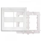 Placa Fame Evidence 4X4 Branca (4Modulo) Com Suporte Placa Fame Evidence 4X4 Branca (4Modulo) Com Suporte