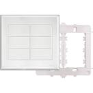 Placa Fame Evidence 4X4 Branca (Cega) Com Suporte