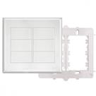Placa Fame Evidence 4X4 Branca (Cega) Com Suporte