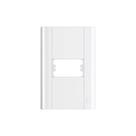 Placa Fame Modulare 4x2 para 1 Módulo Horizontal Branca Placa Fame Modulare 4x2 para 1 Módulo Horizontal Branca