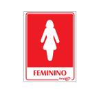 Placa - feminino / em ps e.p.i. 20 x 15cm emplac br