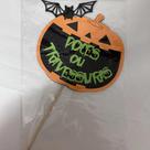Placa Festa de Halloween Doces ou Travessuras Abóbora EVA 1 Un Vivarte - Inspire sua Festa Loja